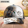 Maxcorners Duck Hunter Dog Waterfowl Retriever Marsh Scene Multiple Options Personalized Name Hunting Cap