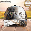 Maxcorners Duck Hunter Dog Waterfowl Retriever Marsh Scene Multiple Options Personalized Name Hunting Cap