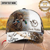 Maxcorners Duck Hunter Dog Waterfowl Retriever Marsh Scene Multiple Options Personalized Name Hunting Cap