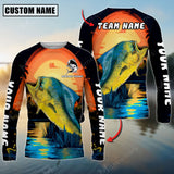 Maxcorner Mahi-Mahi Fishing Twilight Personalized 3D Long Sleeve Shirt