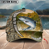 Maxcorners Trout Fishing River Pattern Personalized Classic 3D Cap