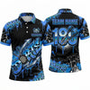 Maxcorners Darts Polo Shirt Street Art Graffiti Text Paint Splatter Dripping Arrow Target Board Multi Options Personalized Name, Team Name Unisex 3D Shirt (4 Colors)