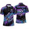 Maxcorners Darts Polo Shirt Street Art Graffiti Text Paint Splatter Dripping Arrow Target Board Multi Options Personalized Name, Team Name Unisex 3D Shirt (4 Colors)