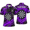Maxcorners Darts Polo Shirt Camouflage Texture Cracked Wall Speed Lines Halftone Pattern Target Board Multi Options Personalized Name, Team Name Unisex 3D Shirt (5 Colors)