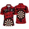 Maxcorners Darts Polo Shirt Darts Addict Text Street Graffiti Dripping Paint Arrow Target Board Multi Options Personalized Name, Team Name Unisex 3D Shirt (5 Colors)