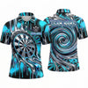 Maxcorners Darts Polo Shirt Liquid Dripping Paint Slime Swirl Motion Wave Target Board Multi Options Personalized Name, Team Name Unisex 3D Shirt (5 Colors)