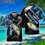 Maxcorners Fishing Tuna Personalized All Over Print 3D Hawaiian Shirt