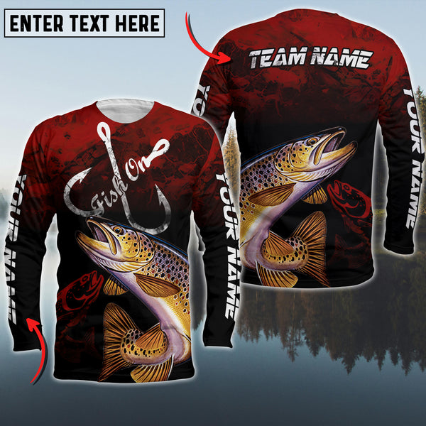 Maxcorner Trout Fishing  Personalized 3D Long Sleeve Shirt