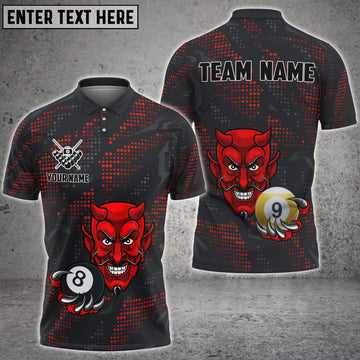 Maxcorners 8 & 9-Ball Design Billiard Personalized Name, Team Name 3D Shirt For Christina