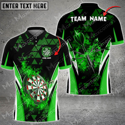 Maxcorners Darts Flame Color Options Personalized Name, Team Name 3D Shirt