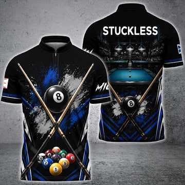 Maxcorners Billiard Personalized Name 3D Unisex Shirt For Carolann Stuckless