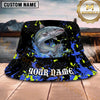 Maxcorners Fishing Black Neon Splash Personalized 3D Bucket Hat (12 Fish Species)