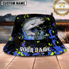 Maxcorners Fishing Black Neon Splash Personalized 3D Bucket Hat (12 Fish Species)