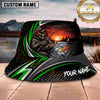 Maxcorners Fishing Skull Angler Sunset Personalized 3D Bucket Hat (12 Fish Species)