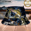 Maxcorners Fishing Tribal Splash Lure Personalized 3D Bucket Hat (12 Fish Species)