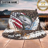 Maxcorners Fishing Camo Splash Lure Personalized 3D Bucket Hat (12 Fish Species)