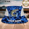 Maxcorners Fishing Electric Water Glow Personalized 3D Bucket Hat (12 Fish Species)