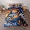 Maxcorners Fishing American Flag Camouflage Personalized Name Unisex 3D Bedding Set