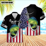 Maxcorner Mahi-mahi Fishing Flag US Personalized 3D Hawaiian Shirt