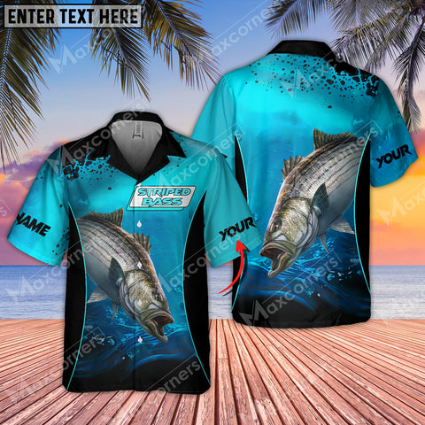 Max Corner Bass Fishing Deep Water Art Sport Jersey Style Personalized 3D Hawaiian Shirt