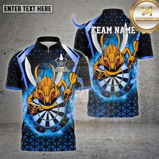 Maxcorners Darts Shirt Bee Dartboard Multioptions Personalized Name, Team Name Unisex 3D Shirt (4 Colors)