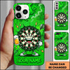 Maxcorners Darts Phone Case Funny Laughing Target Board Beer Mug Brick Wall Lightning Splatter Personalized Name Multi Options Cover (7 Colors)