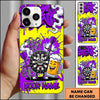 Maxcorners Darts Phone Case Funny Cartoon Target Board Beer Mug Honeycomb Mesh Splatter Personalized Name Multi Options Cover (7 Colors)