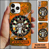 Maxcorners Darts Phone Case Cool Wolf Mascot Sunglasses Holding Beer Glass Brick Wall Graffiti Personalized Name Multi Options Cover (7 Colors)