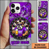 Maxcorners Darts Phone Case Strong Bulldog Mascot Sunglasses Jersey Holding Beer Mug Brick Wall Crack Personalized Name Multi Options Cover (7 Colors)