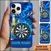 Maxcorners Darts Phone Case Cool Beer Bottle Mascot Sunglasses Target Board Character Brick Wall Personalized Name Multi Options Cover (7 Colors)
