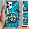 Maxcorners Darts Phone Case Cool Beer Bottle Mascot Sunglasses Target Board Character Brick Wall Personalized Name Multi Options Cover (7 Colors)