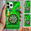 Maxcorners Darts Phone Case Cool Beer Bottle Mascot Sunglasses Target Board Character Brick Wall Personalized Name Multi Options Cover (7 Colors)