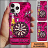 Maxcorners Darts Phone Case Cool Beer Bottle Mascot Sunglasses Target Board Character Brick Wall Personalized Name Multi Options Cover (7 Colors)