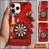 Maxcorners Darts Phone Case Cool Beer Bottle Mascot Sunglasses Target Board Character Brick Wall Personalized Name Multi Options Cover (7 Colors)