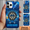 Maxcorners Darts Phone Case Target Board Character Headphones Sunglasses Beer Glass Brick Wall Personalized Name Multi Options Cover (7 Colors)