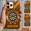 Maxcorners Darts Phone Case Target Board Character Headphones Sunglasses Beer Glass Brick Wall Personalized Name Multi Options Cover (7 Colors)