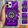 Maxcorners Darts Phone Case Target Board Character Headphones Sunglasses Beer Glass Brick Wall Personalized Name Multi Options Cover (7 Colors)