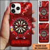 Maxcorners Darts Phone Case Target Board Character Headphones Sunglasses Beer Glass Brick Wall Personalized Name Multi Options Cover (7 Colors)