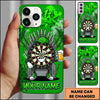 Maxcorners Darts Phone Case Target Board Mascot Cap Sitting Iron Throne Beer Mug Graffiti Personalized Name Multi Options Cover (7 Colors)