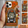 Maxcorners Darts Phone Case Target Board Mascot Cap Sitting Iron Throne Beer Mug Graffiti Personalized Name Multi Options Cover (7 Colors)