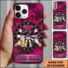 Maxcorners Darts Phone Case Target Board Character Bandana Sunglasses Holding Beer Mug Fiery Flames Personalized Name Multi Options Cover (7 Colors)