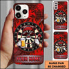 Maxcorners Darts Phone Case Target Board Character Bandana Sunglasses Holding Beer Mug Fiery Flames Personalized Name Multi Options Cover (7 Colors)