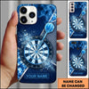 Maxcorners Darts Phone Case Steel Arrow Hit Bullseye Smoke Explosive Splash Honeycomb Camo Target Board Personalized Name Multi Options Cover (7 Colors)