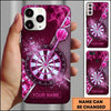 Maxcorners Darts Phone Case Steel Arrow Hit Bullseye Smoke Explosive Splash Honeycomb Camo Target Board Personalized Name Multi Options Cover (7 Colors)