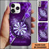Maxcorners Darts Phone Case Steel Arrow Hit Bullseye Smoke Explosive Splash Honeycomb Camo Target Board Personalized Name Multi Options Cover (7 Colors)