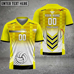 Maxcorners Volleyball  Color Options Custom Name V-neck T-Shirt