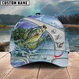 Maxcorners Fishing Personalized Classic 3D Cap (Large Mouth Bass, Walleye, Stripped Bass, Trout, Catfish, Crappie, Salmon, Pike)