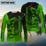 Maxcorne Chinook Fishing Green Basic Pattern  Personalized 3D Long Sleeve Shirt