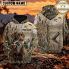Maxcorners Natural Reed Grass Duck Hunting Personalized Name 3D Hoodie (8 Hunting Dog Options)