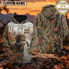 Maxcorners Autumn Marsh Retriever Duck Hunting Personalized Name 3D Hoodie (8 Hunting Dog Options)